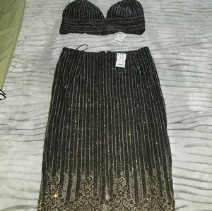 2 Piece Skirt and Crop Top